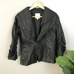 Romeo + Juliet Couture Faux Leather Moto Jacket